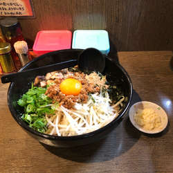 まぜそば＋サイコロチャーシュー（にんにく）（1040円）