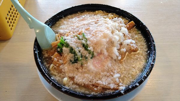 「メンマ中華(太麺・麺硬め・多油)」@大むら食堂の写真