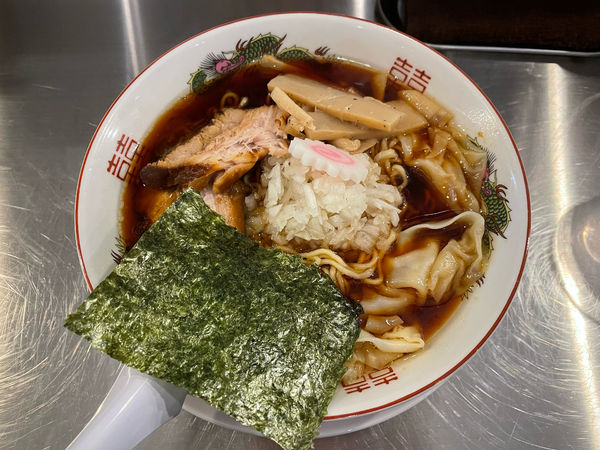 「竹岡式ラーメン　並　650 トゥル　100」@まる竹の写真