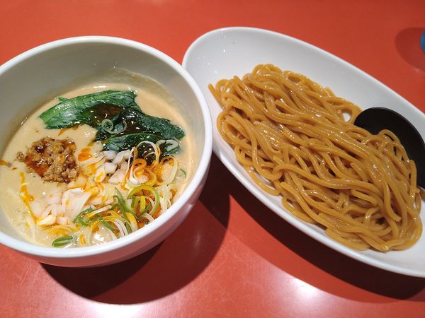 「坦々つけ麺　赤麺」@つけめん工房 浅草製麺所の写真