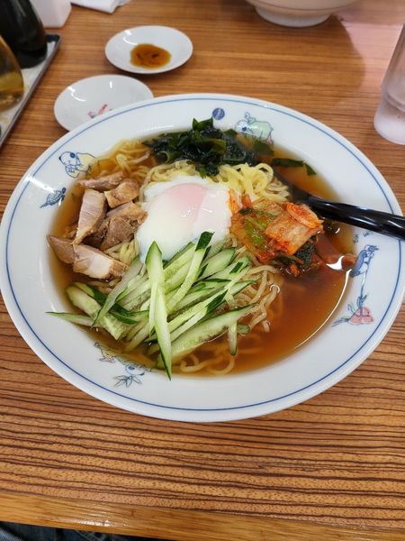 「辛口冷やしラーメン」@テンホウ 岡谷長地店の写真