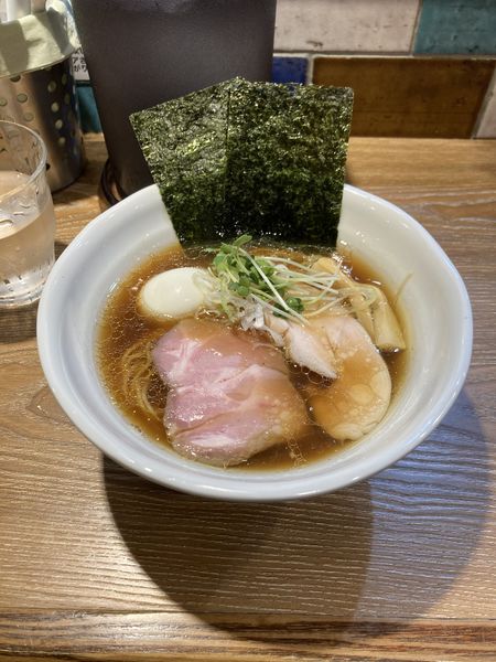 「中華そば醤油味玉」@中華そば やま福の写真