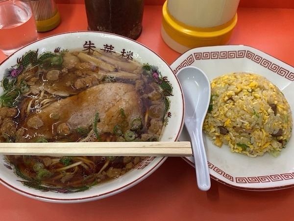 「そばセット麺固め」@朱華楼 川口店の写真