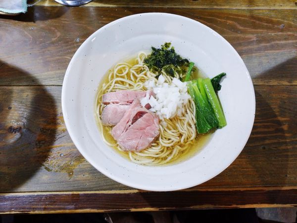 「煮干ラーメン（800円）＋和玉（200円）」@ラーメン屋ジョンの写真