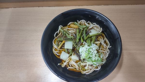 「山菜そば」@大江戸そば 池袋店の写真