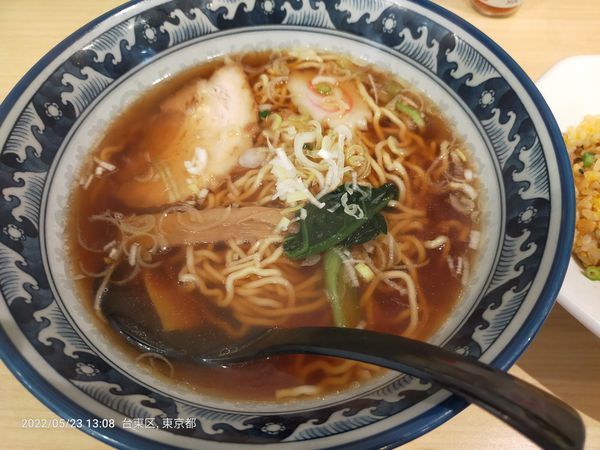 「半チャンラーメン　880円」@福徳の写真