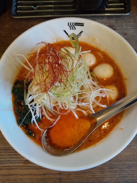 「クリーミー担々麵（うずら付き）」@クリーミーTonkotsuラーメン 麺家神明 とよた店の写真