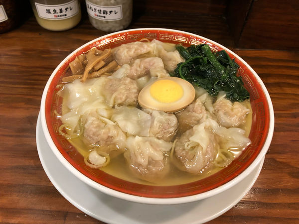 「広州雲呑麺　塩」@広州市場 西新宿店の写真