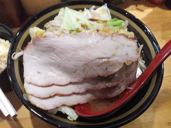 「野菜ラーメン800円、半ライス60円」@横浜家系ラーメン 宗八 柏本店の写真