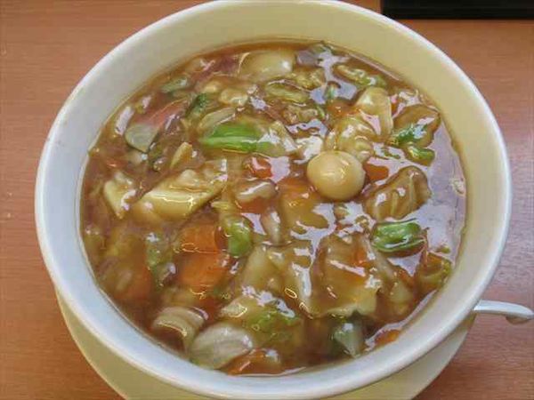 「五目あんかけラーメン（630円）」@熱烈中華食堂 日高屋 国立南口店の写真