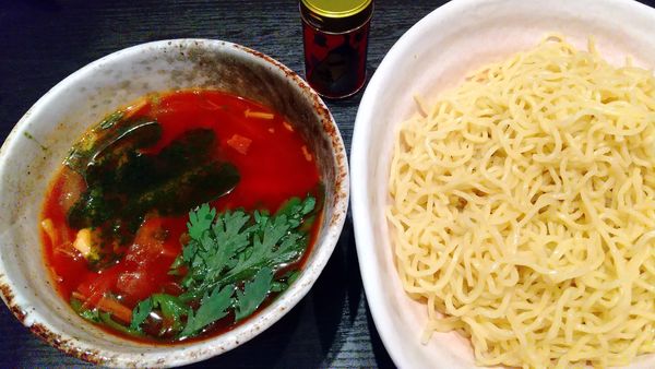 「【春の限定細つけ麺乱打】トマト青紫蘇つけ麺(¥920)」@ラーメン大至の写真