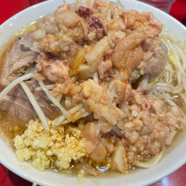「ラーメン少 青ネギ」@ラーメン二郎 西台駅前店の写真