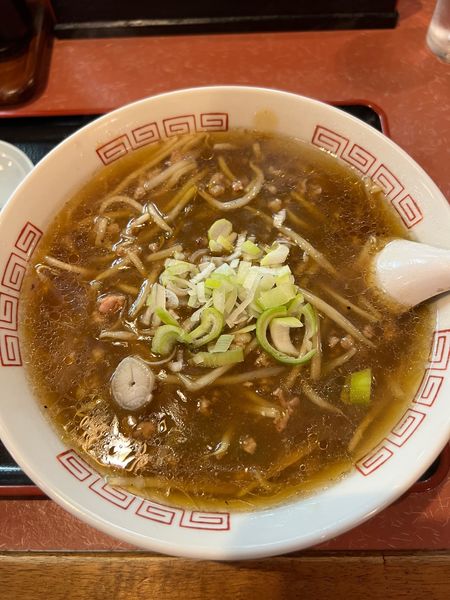 「いいだぁ限定もやしあんかけラーメン」@咲来軒の写真