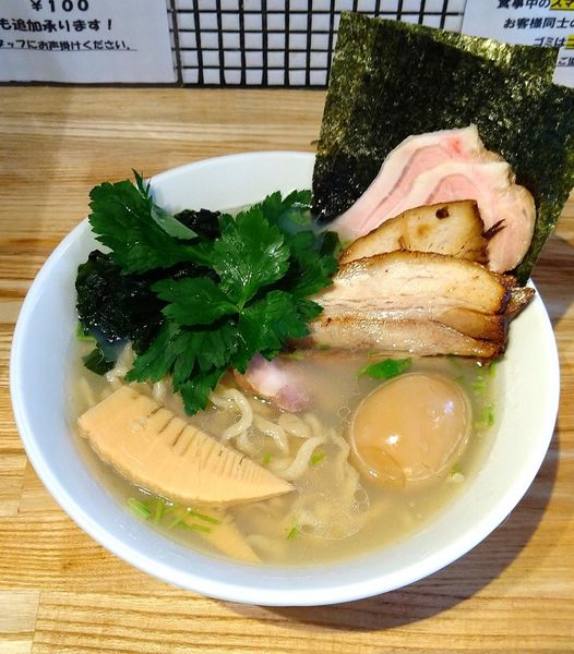 「全部入り貝塩らーめん 1350円」@らーめん 改の写真