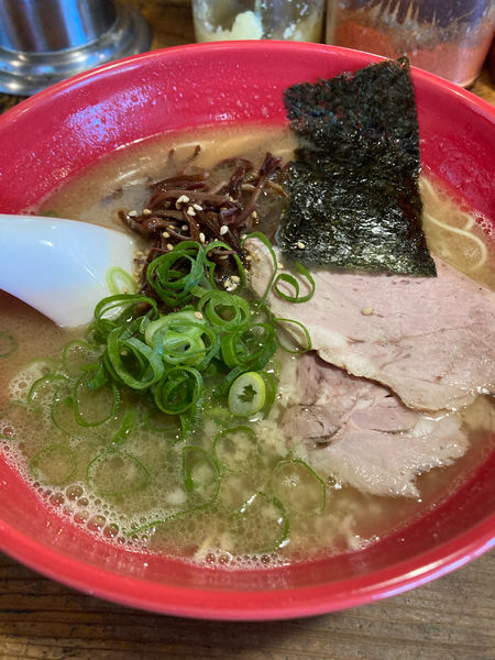 「ラーメン＋B」@元祖長浜 大学ラーメンの写真