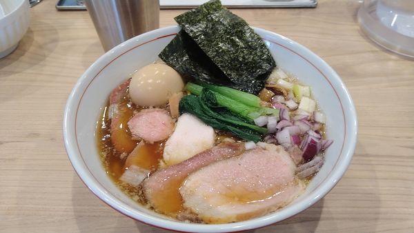 「特製手揉み中華そば¥1200-」@麺処 にし尾の写真