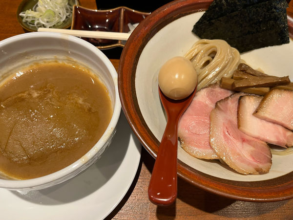 「特製つけ麺」@長男、ほそのたかしの写真