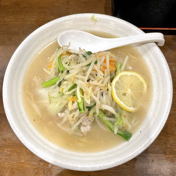 「塩タンメン ￥1000＋麺大盛W ￥200」@自家製多加水極太麺 ISAMIの写真