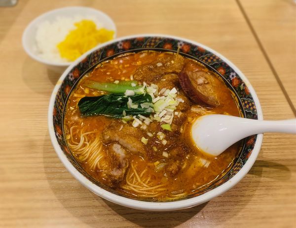 「排骨担々麺（大辛・バリカタ￥1080）他」@寿限無担々麺 上野店の写真
