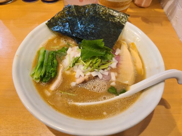 「特製濃厚白湯魚介蕎麦+麻婆ごはん」@中華蕎麦 はるの写真