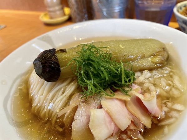 「冷やし塩煮干し ＋ 焼豚ご飯」@柴崎亭の写真
