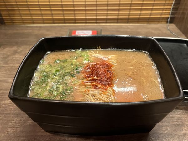 「釜だれとんこつラーメン」@一蘭 天神西通り店の写真