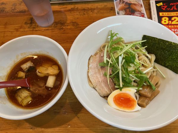 「鶏南蛮つけ麺（並盛）」@らーめん じゃげな 南箕輪店の写真