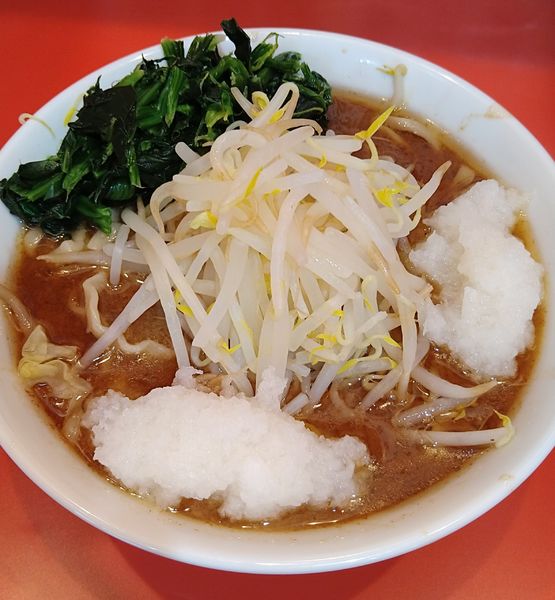 「らーめんミニ+大根おろしW､ほうれん草」@麺屋 桐龍 久喜店の写真