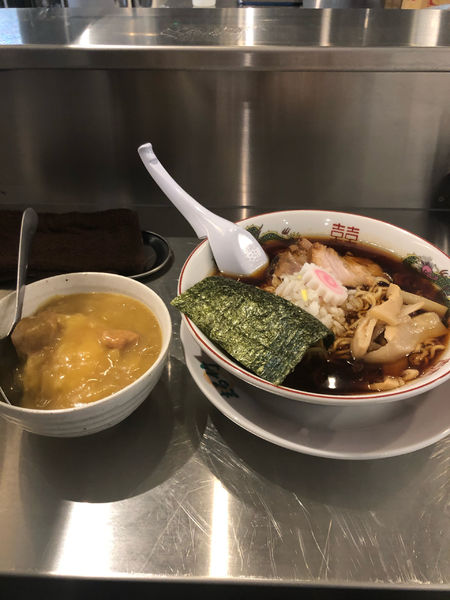 「ラーメン並　半カレー　1000円」@まる竹の写真