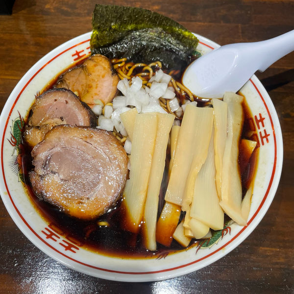 「元祖竹岡式メンマラーメン」@元祖竹岡式ラーメン 竹福の写真