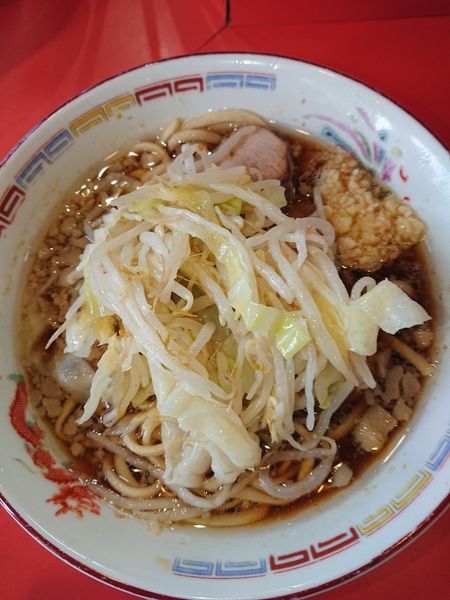 「麺少なめ ハーフ ニンニク ＋ 持ち帰り ＋ 生麺」@ラーメン二郎 仙川店の写真