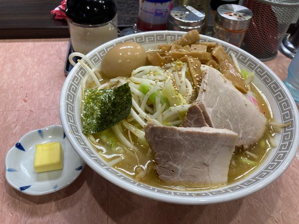 「中華そば（小）塩　野菜　バター」@所沢大勝軒の写真