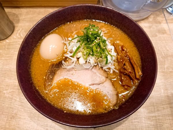「味玉赤味噌ラーメン」@九段下 中路の写真