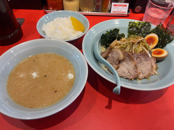 「ネギチャーシューつけ麺小（半麺）1100円」@ニューラーメンショップ オリジンの写真