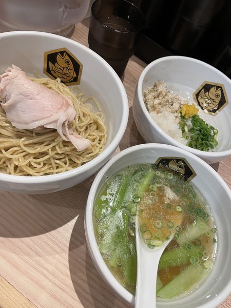 「真鯛つけ麺雑炊セット」@真鯛らーめん 麺魚 船橋店の写真