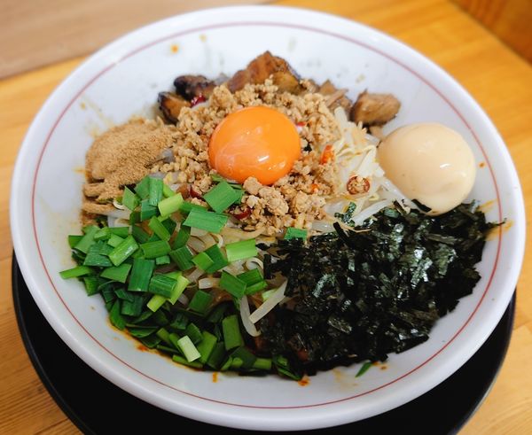 「誤爆まぜそば」@ラーメン・つけ麺 爆王の写真