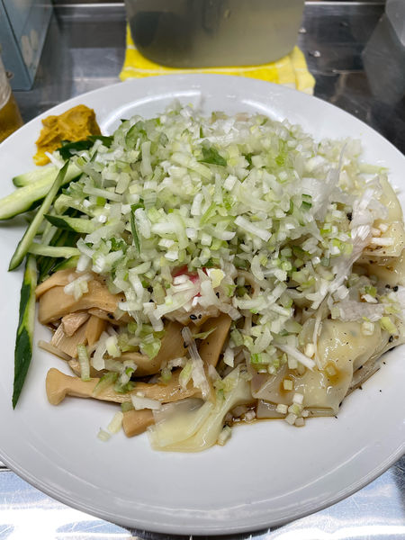 「冷やし中華 ワンタン コマネギ」@中華そば みたかの写真