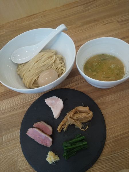 「味玉白味噌山椒つけそば1100円」@中華そば きなりの写真