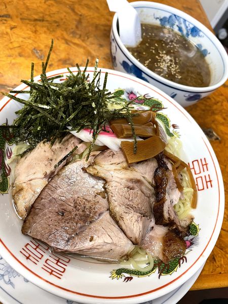 「生姜醤油つけ麺￥1150＋半チャーハン￥300」@かし亀の写真