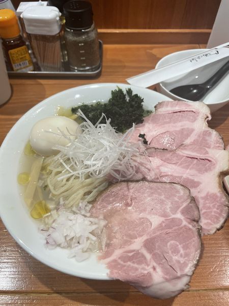 「【限定】冷たい貝塩そば」@麺屋 真心の写真