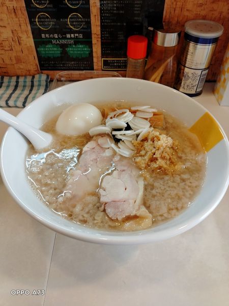 「背脂生姜醤油らー麺」@塩生姜らー麺専門店 MANNISH 浅草店の写真