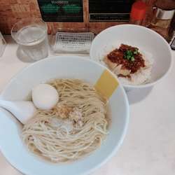 かけらーめん定食+よだれ鶏御飯