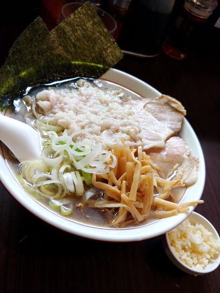 「⭐中華そば・身入り・ニンニク増し」@手打ち中華そば 酒田の写真