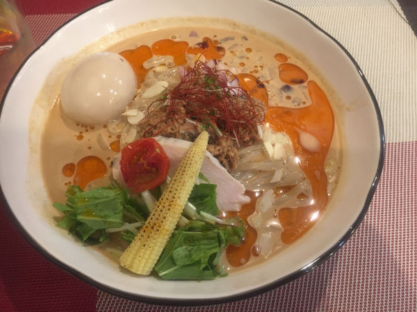 「えびと豆乳の冷製坦々麺」@えびそば 緋彩の写真