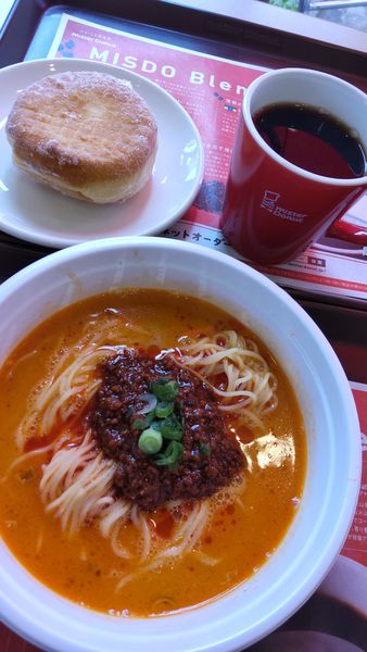 「四川担々麺セット810円」@ミスタードーナツ 野田花井ショップの写真