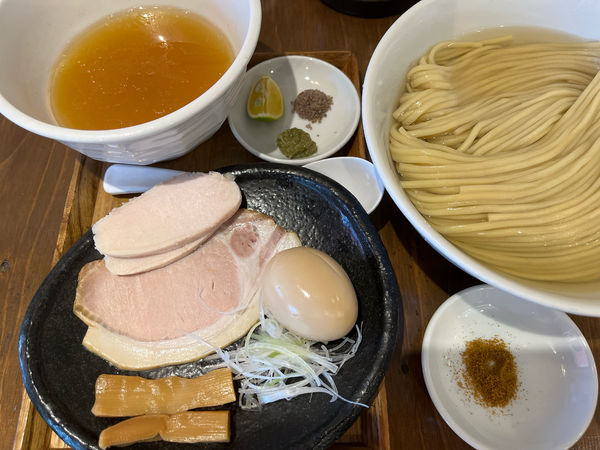 「塩つけ麺（牡蠣🦪）＋わさび塩」@麺屋鈴春の写真