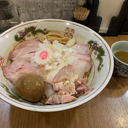 チャーシュー味玉油そば　大盛り