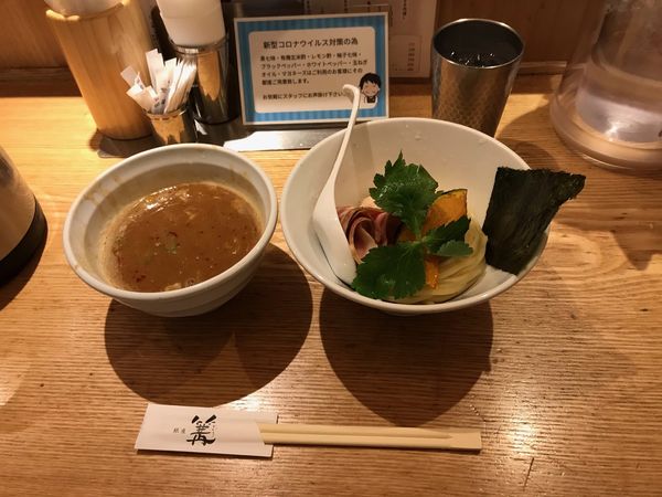 「濃厚辛つけsoba(並)¥1,100」@銀座 篝 札幌店の写真