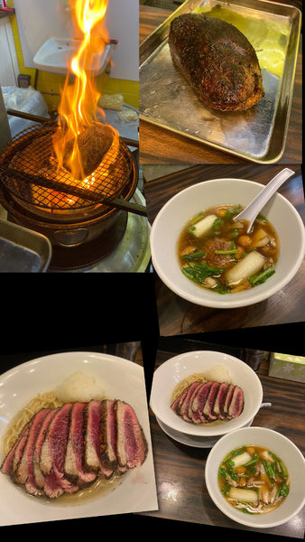 「鴨のつけ麺￥1500＆鴨胸肉増し(4枚)￥500」@稲荷屋の写真