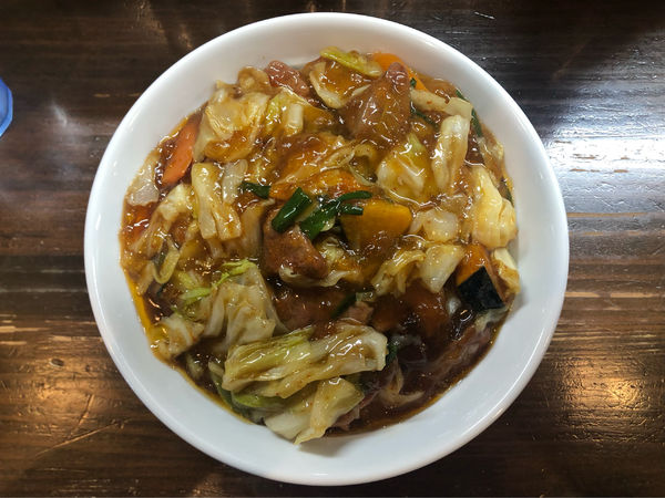 「スタミナ冷やし大盛り（1.5玉）＋レバー増し」@スタミナラーメン がむしゃの写真